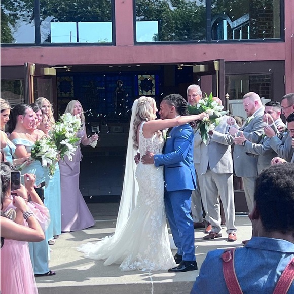Fully Beaded Cathedral Veil - Picture 4 of 4